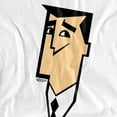thumbnail image 3 of The Powerpuff Girls Professor Utonium Face Kids T Shirt for Youth Boys and Girls, White, Medium, 3 of 5