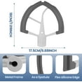thumbnail image 2 of 6 Quart Flex Edge Beater for KitchenAid Bowl-Lift Stand Mixers With Silicone Edges For Kitchen Aid Accessories and Attachments, 2 of 5