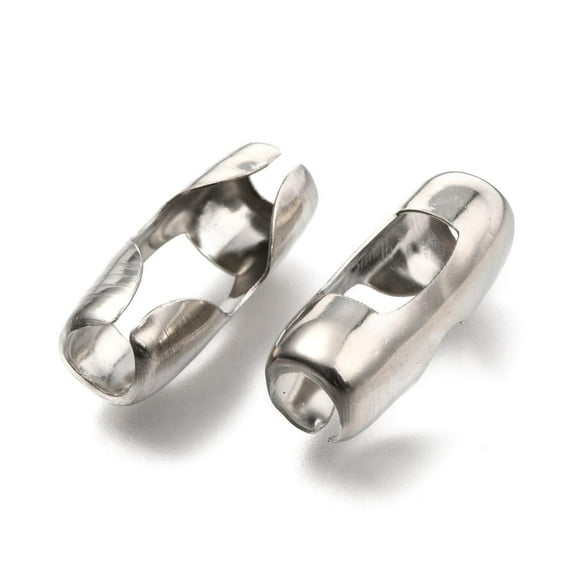 10pc Stainless Steel Ball Chain Connectors Stainless Steel Color 24.5x9.5x8mm Hole: 6x4.5mm Fit for 8mm ball chain