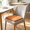 thumbnail image 6 of Yaayu Thickened Corduroy Chair Cushion, 17.7x17.7in Non-Slip, High Resilience Cotton Fill, All-Season Seat Pad for Dining Kitchen, Orange, 6 of 6