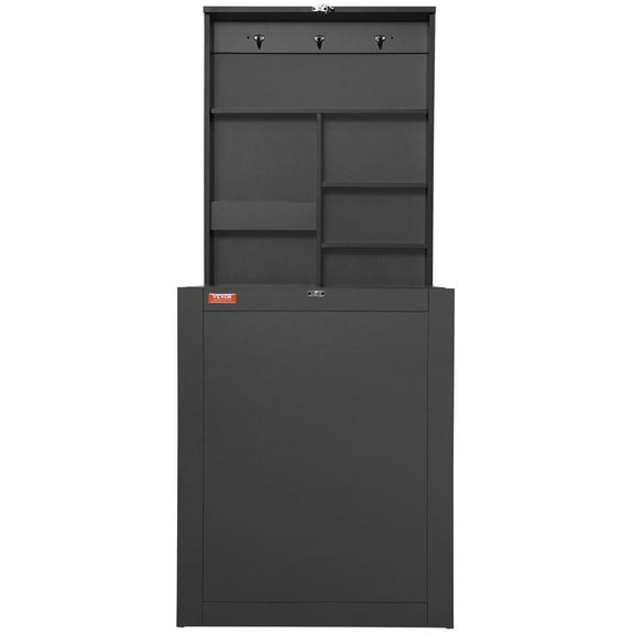 Convertible Wall Desk - Foldable Workstation with Chalkboard & Storage, Space Efficient Home Office Table