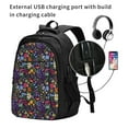 thumbnail image 2 of Vsdgher Flowers And Birds Print Travel Laptop Backpack, Laptops Backpack with USB Charging Port, Water Resistant Computer Bag Gift for Men & Women, 2 of 7