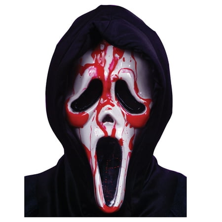 Scream Mask with Blood and Pump Adult Halloween Accessory