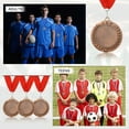 thumbnail image 6 of Uxcell Award Medal, Place Winner Medal with Yellow Neck Ribbon Prize Medal Bronze, 6 of 7