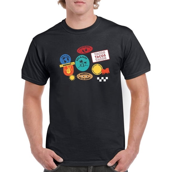 Stamps T-Shirt Men -Smartprints Designs, Male x-Large