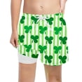 thumbnail image 3 of NAFUU Boys Pull On Shorts Summer St Patricks Day Print Swim Trunks Beach With Pockets Outdoor Activities Shorts For Boys Sizes 10-12 Years, 3 of 3
