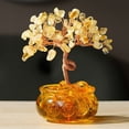 thumbnail image 3 of Yvsxxv 1 Yellow Citrine Money Tree Figurines & Knick-Knacks Crystal Tree Desktop Decor for Home Office Room, 3 of 7