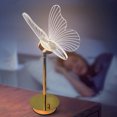 thumbnail image 1 of Lámpara de cabecera inalámbrica Luz de interruptor táctil de 3 colores para decoración del hogar (mariposa), 1 of 8