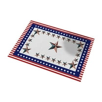 Clearance! FNGZ Placemat Independence Day Fabric Placemats Heat Insulation Table Mats Festive Western Style Dinner Napkins Tablecloth
