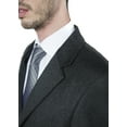 thumbnail image 3 of Adam Baker Men's Single Breasted Luxury Wool Full Length Topcoat - Charcoal - 46L, 3 of 4