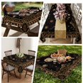 thumbnail image 6 of Golden Black Vintage Rectangle Tablecloth, Universe Planet Middle Century Waterproof & StainResistant Tablecloth, Washable Oil-proof Table Cover for Dining/Party/Wedding/Camping/Buffet 60x120 In, 6 of 9