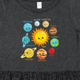 thumbnail image 4 of Inktastic Cute Planets, Solar System, Space, Cosmos, Galaxy Girls Toddler Dress, 4 of 5