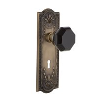 Nostalgic Warehouse Meawab_Sd_Kh Meadows Solid Brass Rose Single Dummy Door Knob - Brass
