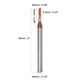 thumbnail image 2 of 2uds Cuadrado Nariz Extremo Molino 4mm Vástago 2mm x 10mm AlTiSin Recubierto Carburo 4 Flautas, 2 of 6