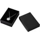 thumbnail image 1 of 5 cajas de cartón para joyas, caja de regalo de papel negro rectangular de 8,9 x 6,5 x 2,8 cm, estuche de regalo con esponja en el interior para collares y pendientes., 1 of 4