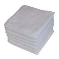 Bulk Super Soft Pacific Linens 100 Cotton Washcloths, White 12 Pack, 12 x 12 inch Face Towels
