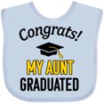 thumbnail image 3 of Inktastic Congrats My Aunt Graduated with Cap Boys or Girls Baby Bib, 3 of 4