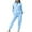 J01#Sky Blue, variant on zfwon Tracksuits Womens 1/4 Zip Jacket & Elastic Waist Jogger Pants Matching Set 2 Piece Casual Tracksuit Co Ord Lightweight Travel Outfit Gym Activewear Autumn Winter