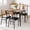 Retro Brown, variant on Dining Table for 4, Small Table and Chairs Set of 4, Square Dinette Set for 4, Dinner Table Set, 5 Piece Kitchen & Dining Room Sets for Small Space, Apartment (Dining Table with 4 Chairs)