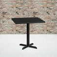thumbnail image 2 of Flash Furniture Stiles 30'' Square Black Laminate Table Top with 22'' x 22'' Table Height Base, 2 of 5