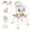 Brown, variant on INFANS 8 in 1 Baby High Chair, Convertible Highchair for Babies and Toddlers, Infant Dining Booster Seat, Building Block Table, Kids Stool Table Chair Set with Removable Tray (Black)