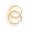 Clear Quartz (Synthesis), variant on Natural Crystal Chips Wire Wrapped Round Circle Earrings Stone Gravel Jewelry-Chakra-1 Pair