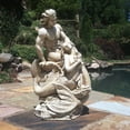 thumbnail image 5 of Homestyles 18 in. Sexy Merman & Mermaid on the Oceans Rock in Antique White Finish Nautical Garden Beach Statue, 5 of 7