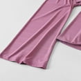 thumbnail image 6 of NAISIBABY Girls Wide Leg Pants, Thin Loose Elastic Waist Solid Color Soft Casual Comfy Pants Pink 9T, 6 of 6