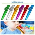 thumbnail image 4 of SHISUYAN 6 Pcs Kazoo Instruments Metal Kazoo Kids Musical Instruments For Kids Adults, 4 of 8