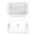 thumbnail image 5 of MasteelfCA Refrigerator Sealed Storage Box 2 Compartment Transparent Vegetable Drain Box, 5 of 5