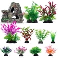 thumbnail image 1 of Decoraciones para peceras, accesorios para peceras, plantas decorativas para acuarios, plantas artificiales para peceras, uso seguro y fácil, decoración para acuarios pequeños y grandes, 1 of 6