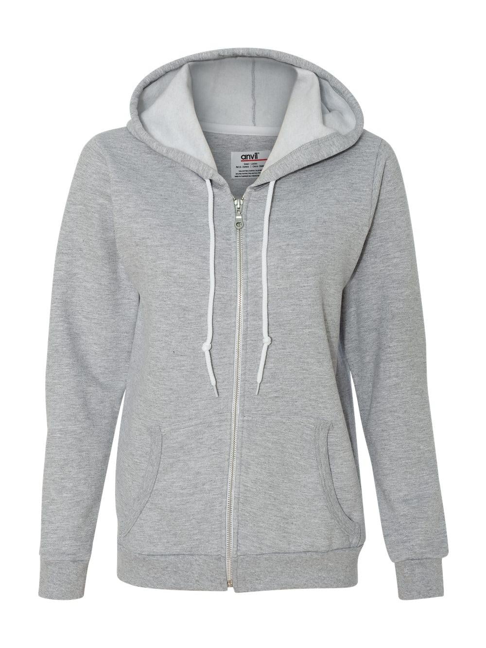 Anvil Womens Full Zip Hooded Sweatshirt//Hoodie