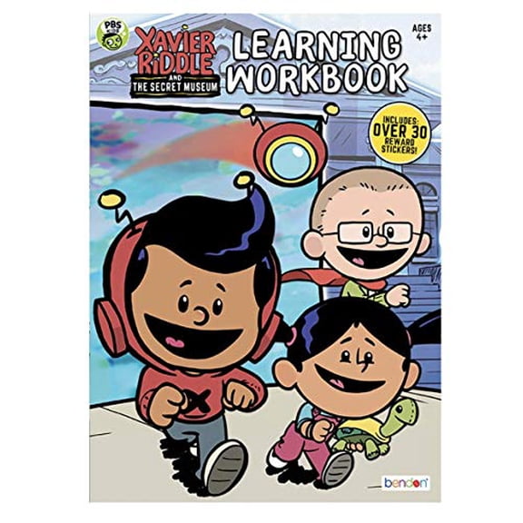 Pre-Owned Xavier Riddle and the Secret Museum Workbook with 30 Stickers Ages 4+, 9781690213444, 1690213442, Paperback,