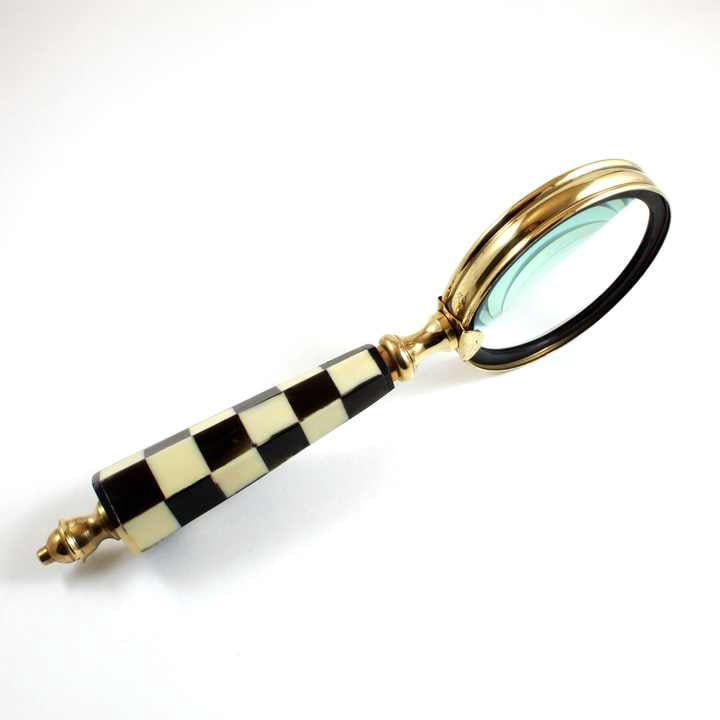 Maritime Treasures Brass Magnifier Glass Magnifying Classic Nautical Glasses of Designer Gold Magnifign Handheld Decorative