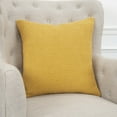 thumbnail image 6 of Yellow Nubby Textured Modern Throw Pillow, 6 of 8