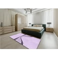 thumbnail image 4 of Ahgly Company Indoor Rectangle Patterned Orchid Purple Area Rugs, 4' x 6', 4 of 6