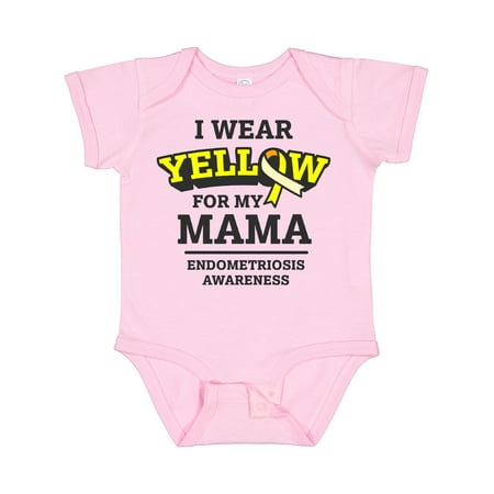 

Inktastic I Wear Yellow for My Mama Gift Baby Boy or Baby Girl Bodysuit