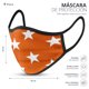 thumbnail image 4 of Cubrebocas De Tela Jiuyu Colores Naranja Estrellas, 4 of 8