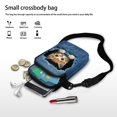 thumbnail image 7 of HELLHERO Cowboy Cat Pattern Design Women Crossbody Bag for Women Polyester Cross Body Purse with with Shoulder Strap, 7 of 7