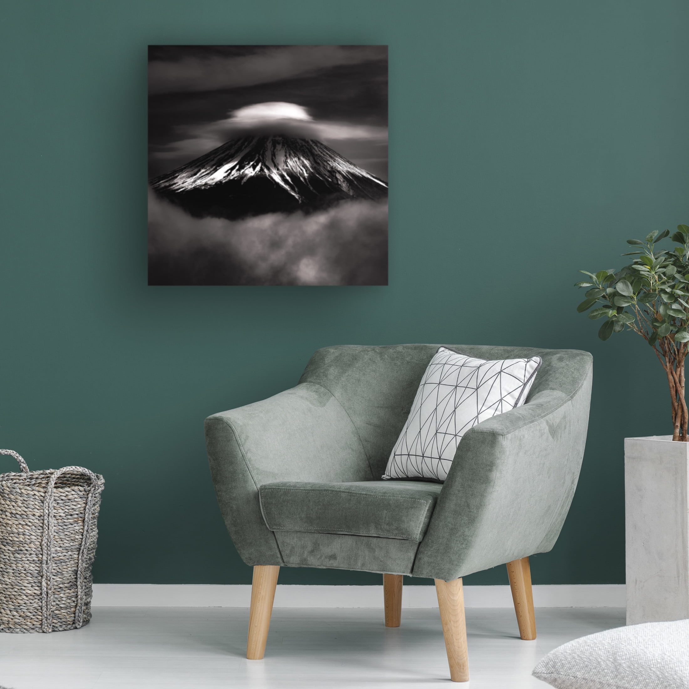 Canvas Wall Art - Masayuki Nozaki 'The Last Fujiyama In Heisei' Wall Art for Living Room, Bedroom, or Office D?cor by Trademark Fine Art - 24 x 24 Inches