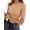 Light Camel, variant on MOYIKO Half Sleeve T Shirts for Women Summer Trendy Crewneck Tops Spring Casual Slim Fitted Basic Tees