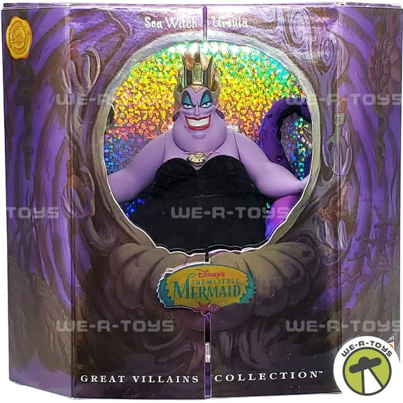 Disney Great Villains Collection Ursula Doll, Limited Edition 10" W 8"H