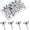 Silver, variant on 30 Pieces Push Pins, Metal Thumb Tacks for Picture Photo Hanging, Wall Pins for Board Posters Bulletin Maps, Wall Tack for Office Home Decorative