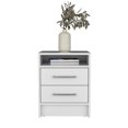 thumbnail image 3 of 15" Small Night Stand, Modern Bed Side Table with 2 Drawers and Open Shelf, Wood End Table with Storage, 2 Drawer Dresser for Living Room, Bedroom, 3 of 8