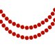 thumbnail image 1 of Guirnalda de bolas de fieltro Uxcell 2Pcs Guirnalda de pompones rojos 7.55 pies de largo 20 bolas para Navidad, 1 of 6