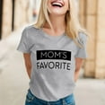 thumbnail image 2 of Women's T-Shirts Mom's Favorite Day Family Humor T Shirt for Moms Celebrating Family and, 2 of 5