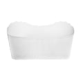 thumbnail image 4 of WTOBBY Women's Wireless Front Closure Strapless Bra with Push-Up Design, Bandeau Style for Comfort, Seamless Look under Clothing, Ideal for Off-Shoulder Tops,White 34, 4 of 5