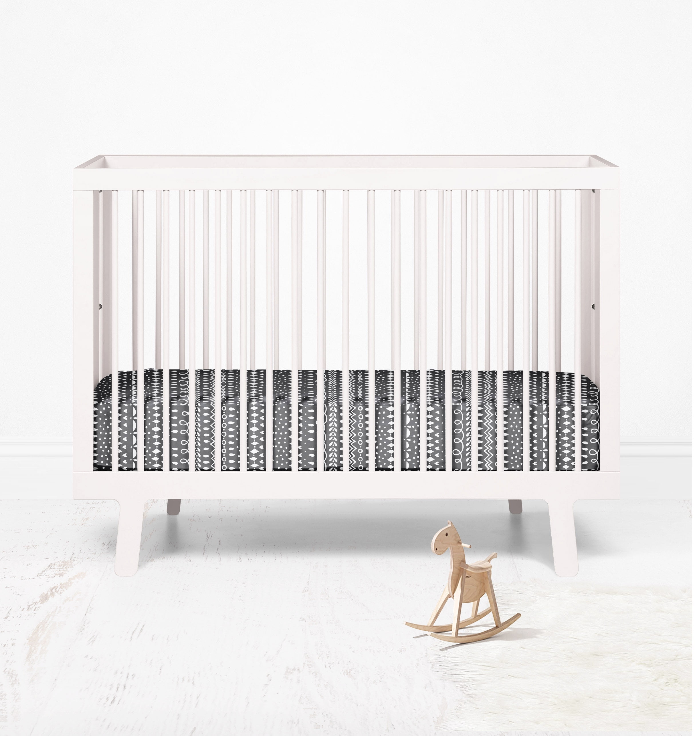 Multiple Options of Crib or Toddler Bed Fitted Sheet 100% Cotton Percale, Owls in the Woods Beige/Grey
