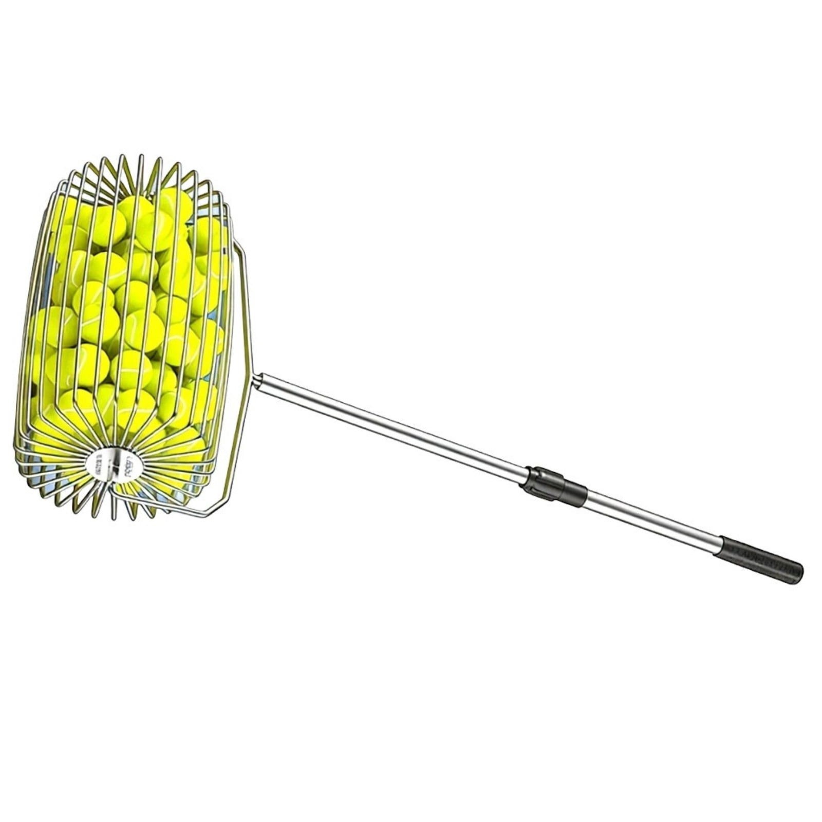 Tennis Balls Retrievers with Handle Pickleballs Pickup Hoppers Pickleballs Tennis Balls Collector Basket Pickers Upper