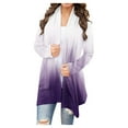 thumbnail image 2 of Cardigan Haut à Manches Longues Imprimé pour Femmes, Mode Été Hiver, 2 of 5